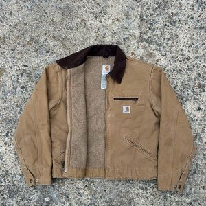 Vintage Carhartt Detroit Jacket Women's Small Blanket Lined W J097 CML
